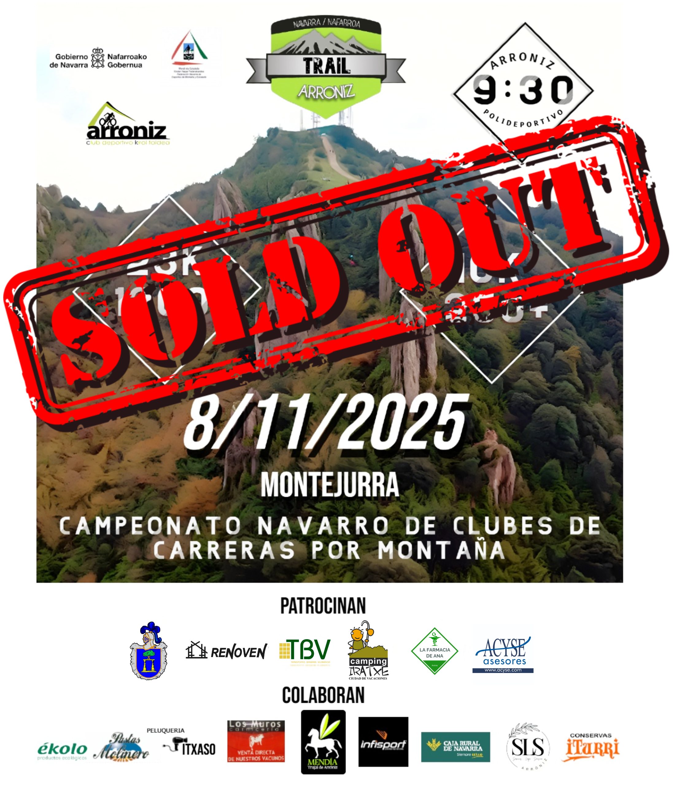 sold out trail arróniz
